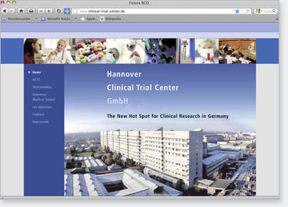 Internetauftritt HCTC GmbH
